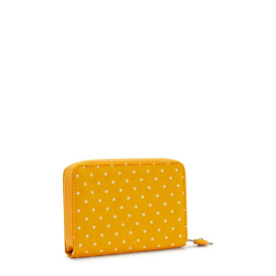 Kipling Money Love Printed Small Wallet Wallets Soft Dot Yellow | CA 2212CT